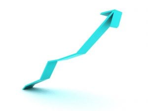 Rising Blue Arrow Rising Blue Arrow