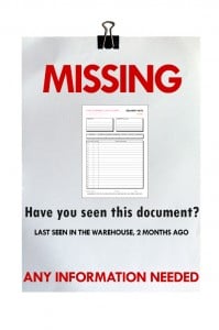 missing paperwork
