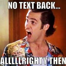 no text back