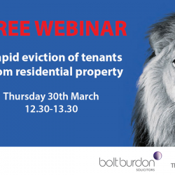Free webinar on the rapid eviction of tenants from residential property