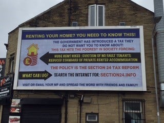 Section 24 Billboard Campaign arrives in the North