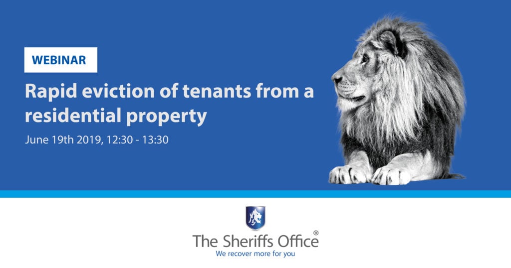 Rapid eviction of tenants from a residential property