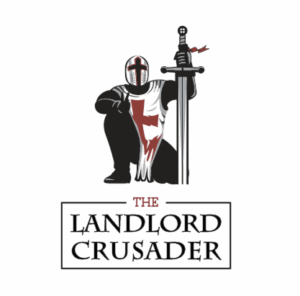 Knight-themed Landlord Crusader logo symbolizing landlord advocacy