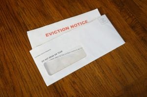 eviction notice opened envelope landlords property118.com