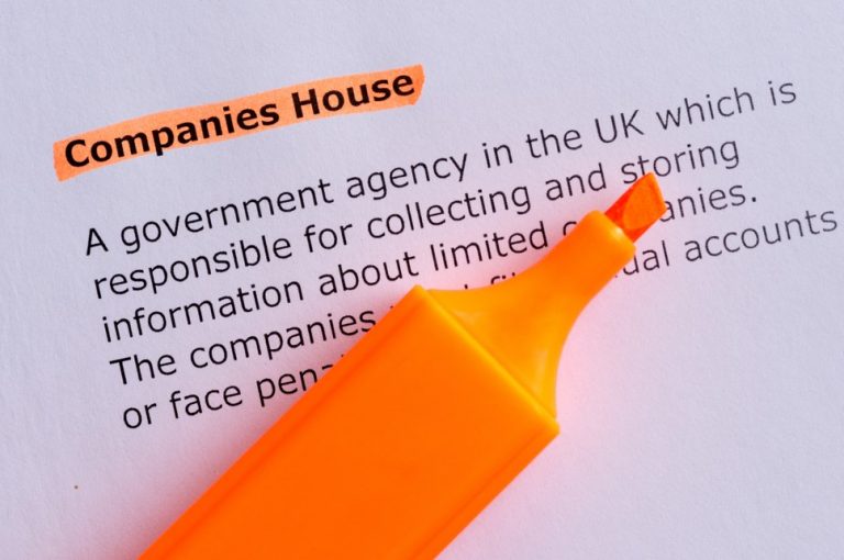 Companies House paperwork highlighter landlord property118.com