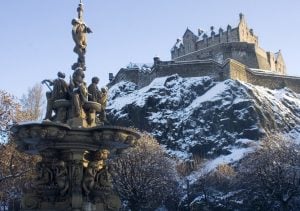 Picture of frozen Edinburgh castle rent freeze eviction ban property118.com