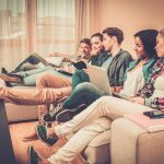 students laughing in student accommodation property118.com