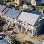 New homes under construction in Northern Ireland housing development