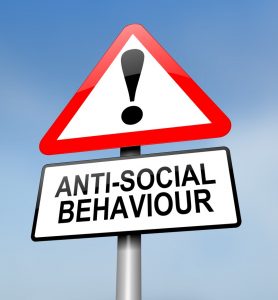 sign for anti social behaviour - how to deal with landlords tenants property118.com