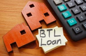 Pic of BTL loan sticker and calculator mortgage rates landlords property118.com