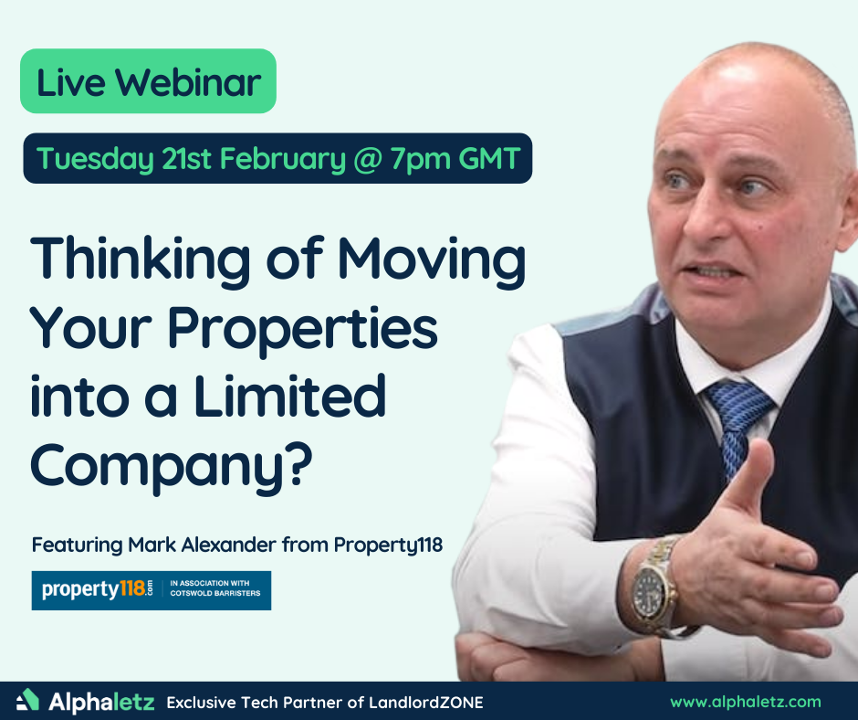 Thinking of moving your properties to a limited company? – Webinar 21st February