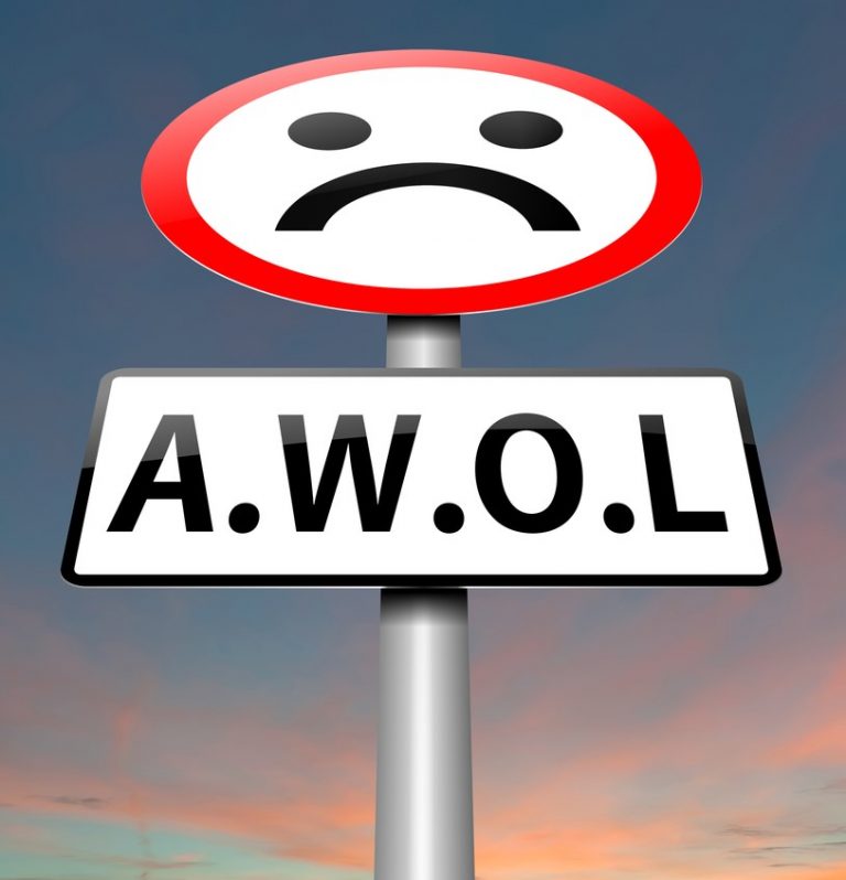 Sign showing tenant awol landlord property118.com