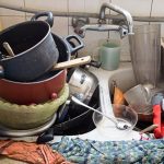 Pic of dirty washing up tenant landlord repairs property118.com