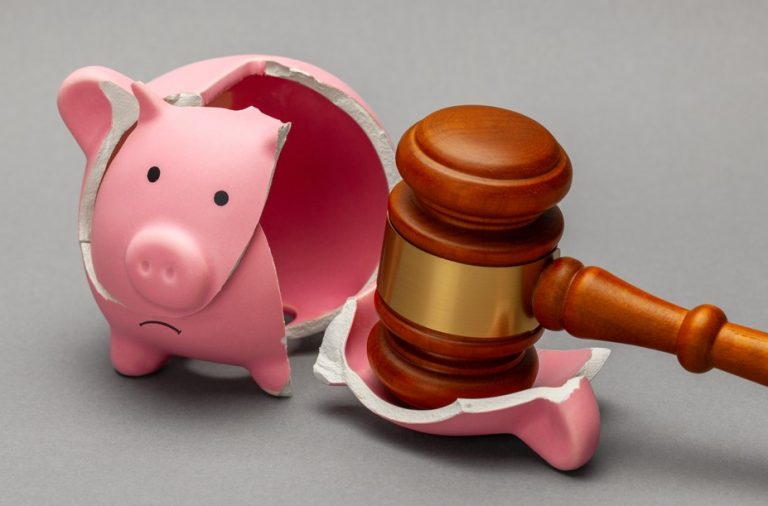 Piggy bank being smashed claiming tenant back rent landlord property118.com