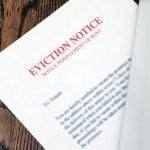 Pic of tenant eviction notice from landlord property118