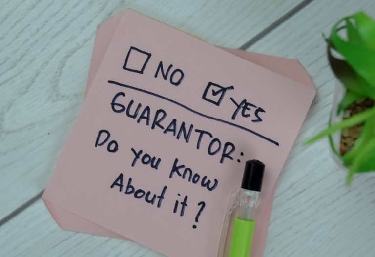 pic of guarantor note for a tenant landlord property118