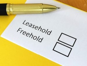 pic of leasehold and freehold box for a landlord and tenant to tick property118