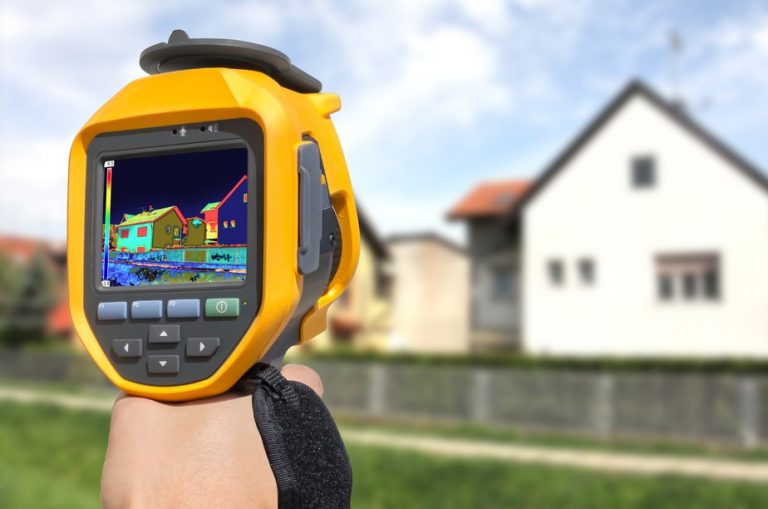 pic of hand held thermal imaging camera for landlords to check rented houses property118