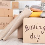 Pic of tenant's moving boxes eviction s8 landlord property118