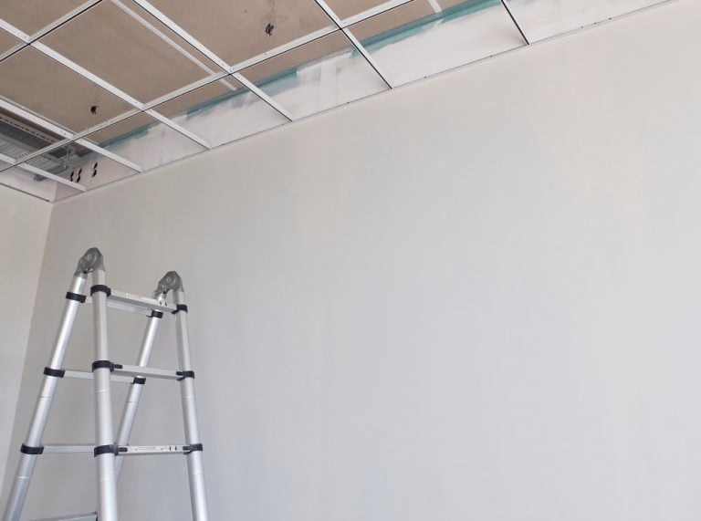 Pic of suspended ceiling in a leasehold flat landlord epc property118