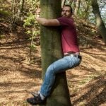 pic of man hugging a tree greens want a rent freeze and evictions ban property118