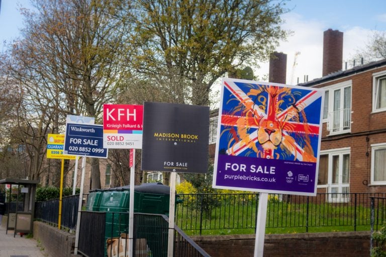 pic of for sale boards as landlords sell over epc costs property118