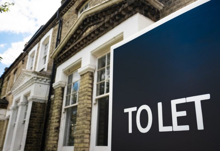 “To Let” sign outside residential houses reflecting UK rental market challenges