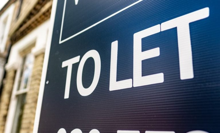 Rental property sign outside a house highlighting UK housing supply shortage and rent rise concerns