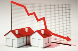 transaction levels tumble, housing prices fall