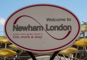 pic of newham council sign for selective license scheme and interim orders property118