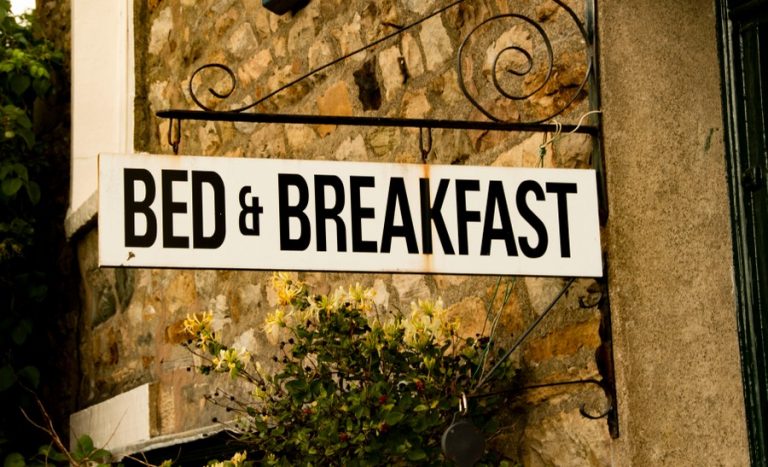 Pic of a B&B sign as London landlords leave the temporary accommodation sector property118