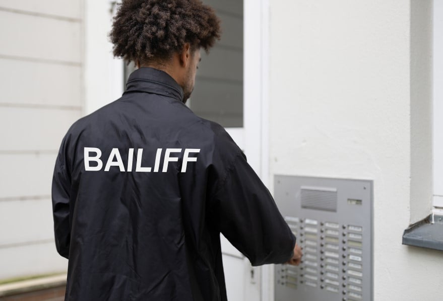 What is length of time for a bailiff eviction date?
