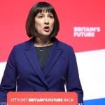 Chancellor delivering a speech on Britain’s economic future