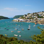 A view of the town Salcombe in Devon