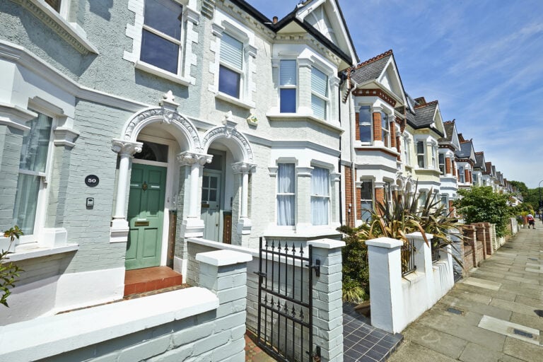 Row of Victorian terraced houses in London symbolising strong buy-to-let investment potential