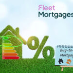 EPC rating chart and buy-to-let mortgage concept promoting Fleet Mortgages’ newly reduced EPC A–C product rates