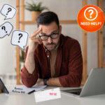 Worried landlord reviewing Renters’ Rights Bill and overdue rent notices