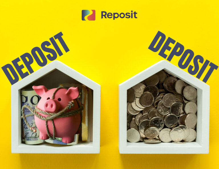 Piggy bank and coins highlighting rising tenant deposit pressures