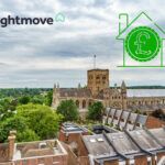 St Albans skyline with property market graphics highlighting rising rental costs
