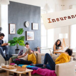 Students relaxing and studying in a shared rental home, highlighting concerns around rent insurance and rising student rents.