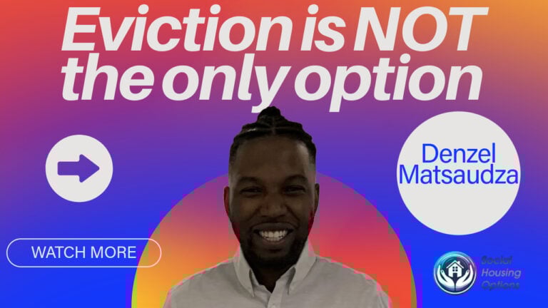 Denzel Matsaudza promoting alternatives to eviction for landlords facing financial pressures