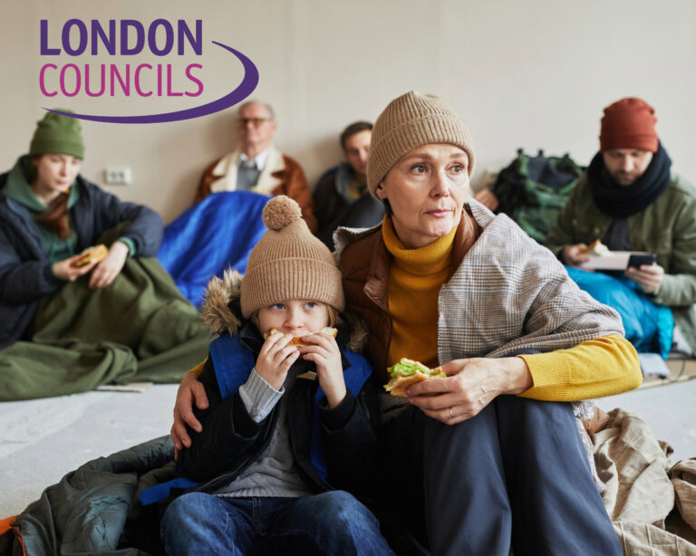Families in temporary accommodation supported by London Councils during the homelessness crisis