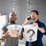 Tenants catch ceiling leak with buckets while calling insurer after block insurance voided