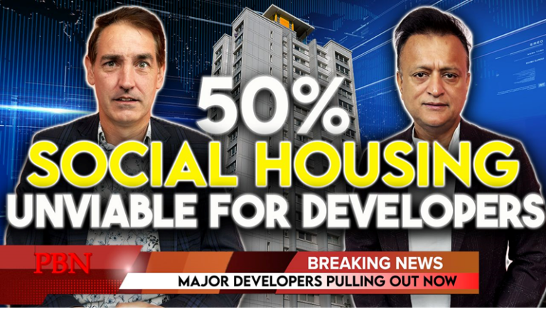 Developers discuss how 50% social housing rules are making projects unviable.