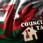 Welsh flag with house and “Council Tax” text symbolizing reforms for HMO council tax in Wales