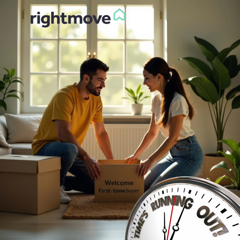 Young couple unpacking boxes in new home with stamp duty deadline reminder