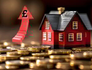 Rising UK housing costs with increased rent and mortgage spending.