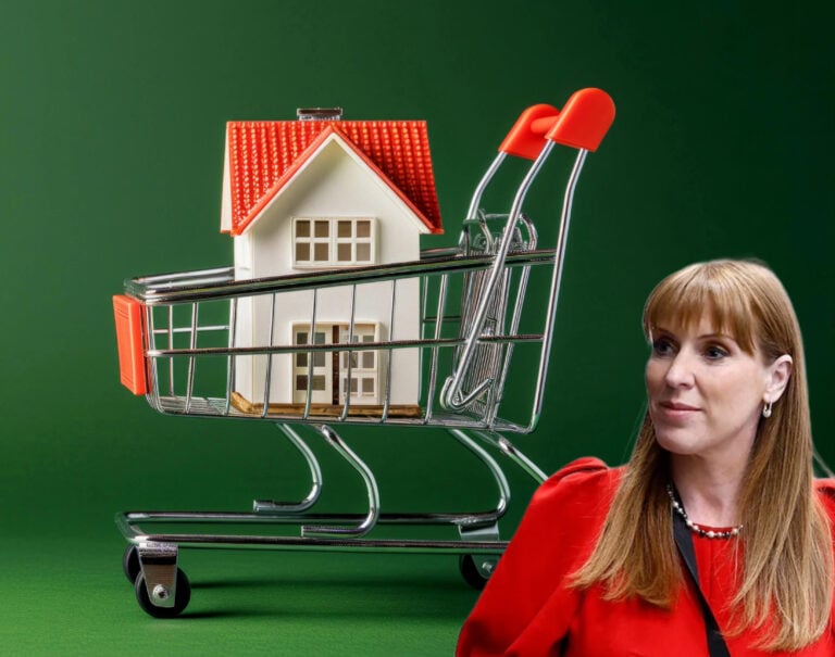 Miniature house in shopping cart symbolising Right-to-Buy housing reforms proposal