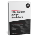 2024 Autumn Budget Breakdown guide cover from WealthBuilders highlighting key financial insights for property investors