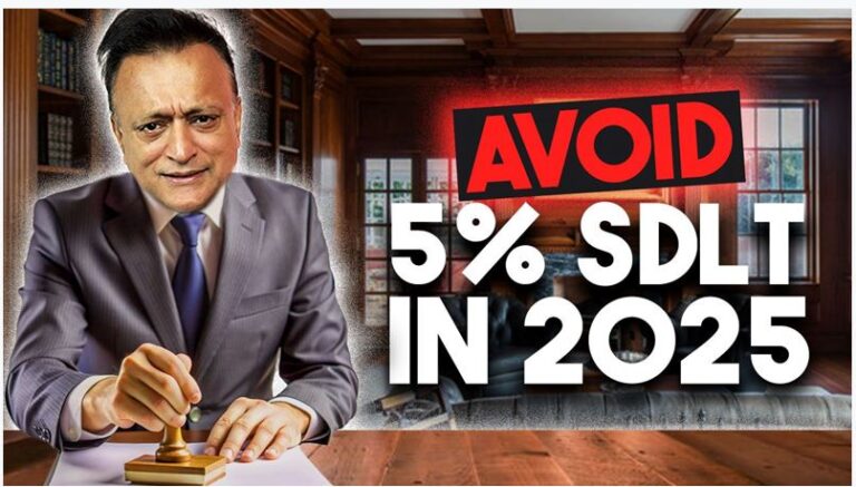 Businessman highlighting ways to avoid 5% SDLT increase in 2025